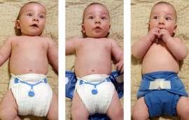 Cloth Diapers on Baby